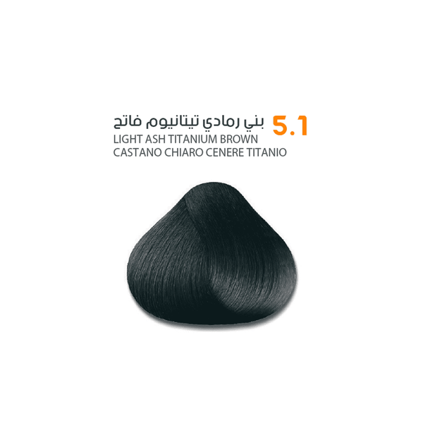 SAVOO Hair Dye #5.1 Light Ash Titanium Brown 100ml