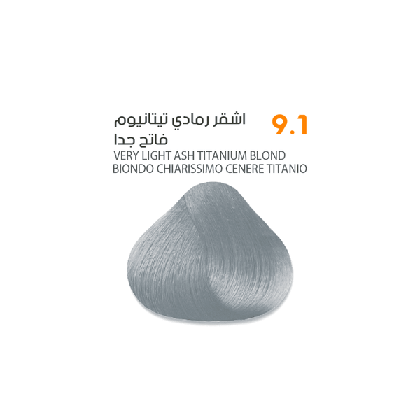 SAVOO Hair Dye #9.1 Very Light Ash Titanium Blond 100ml