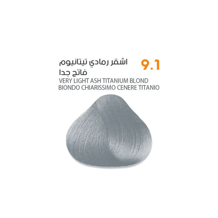 SAVOO Hair Dye #9.1 Very Light Ash Titanium Blond 100ml