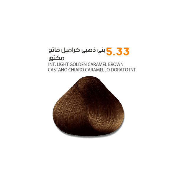 SAVOO Hair Dye #5.33 Intense Light Golden Caramel Brown 100ml