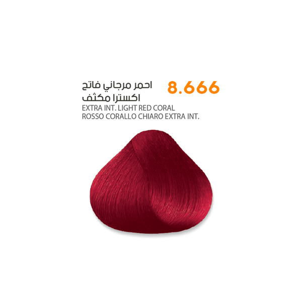 SAVOO Hair Dye #8.666 Extra Intense Light Red coral 100ml