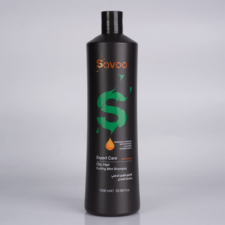 SAVOO Shampoo - Cooling Mint / Oily Hair 1000ml